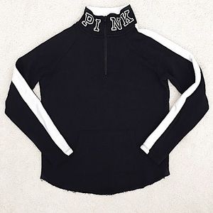 PINK Victoria’s Secret Curved Hem Half-Zip